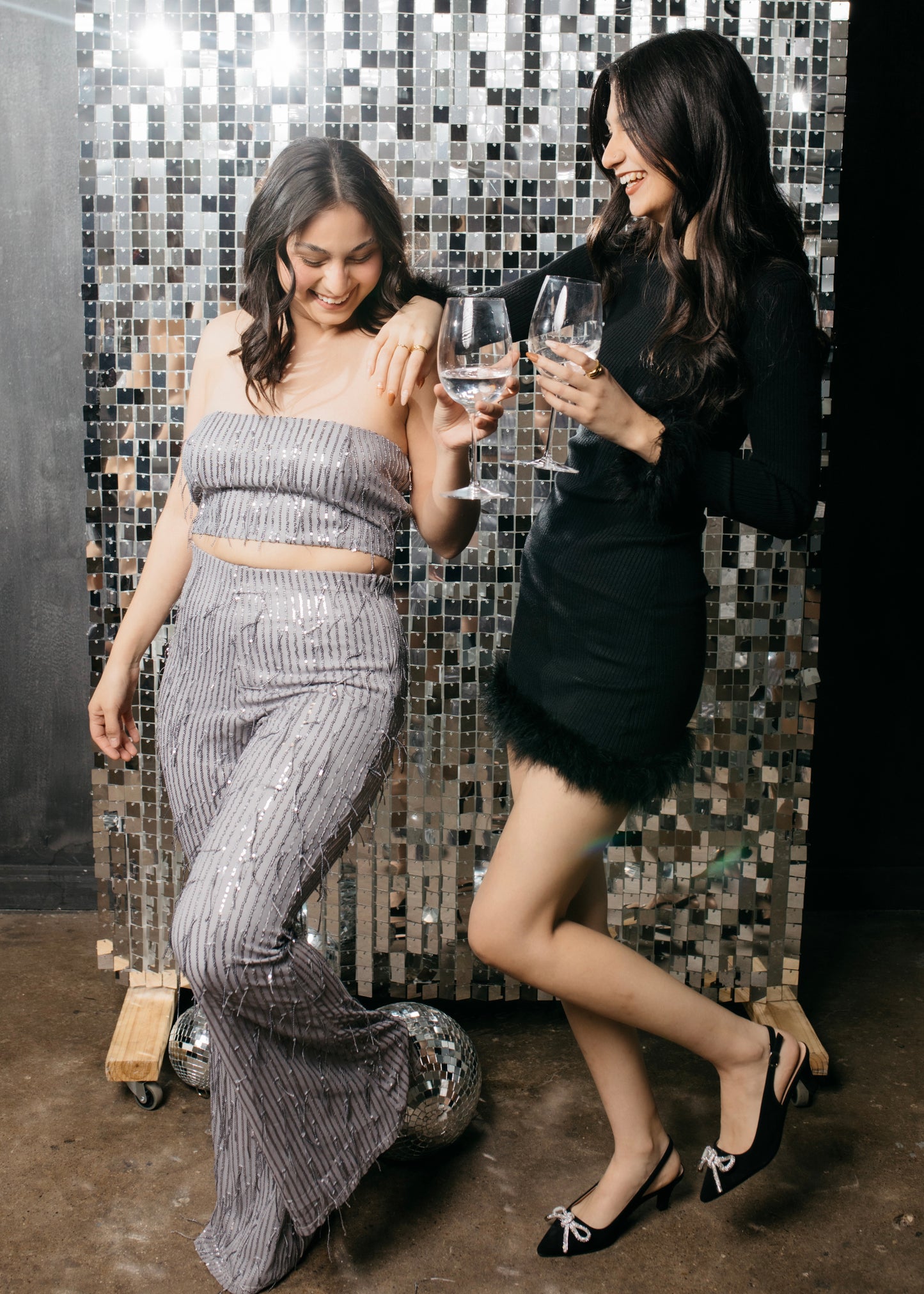 Holiday Disco Set - Metallic Fringe Sequin Set