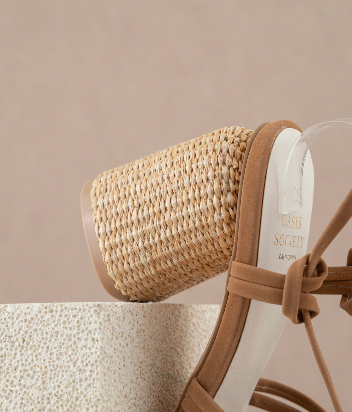 Nora - Strappy Basket Weave Heels