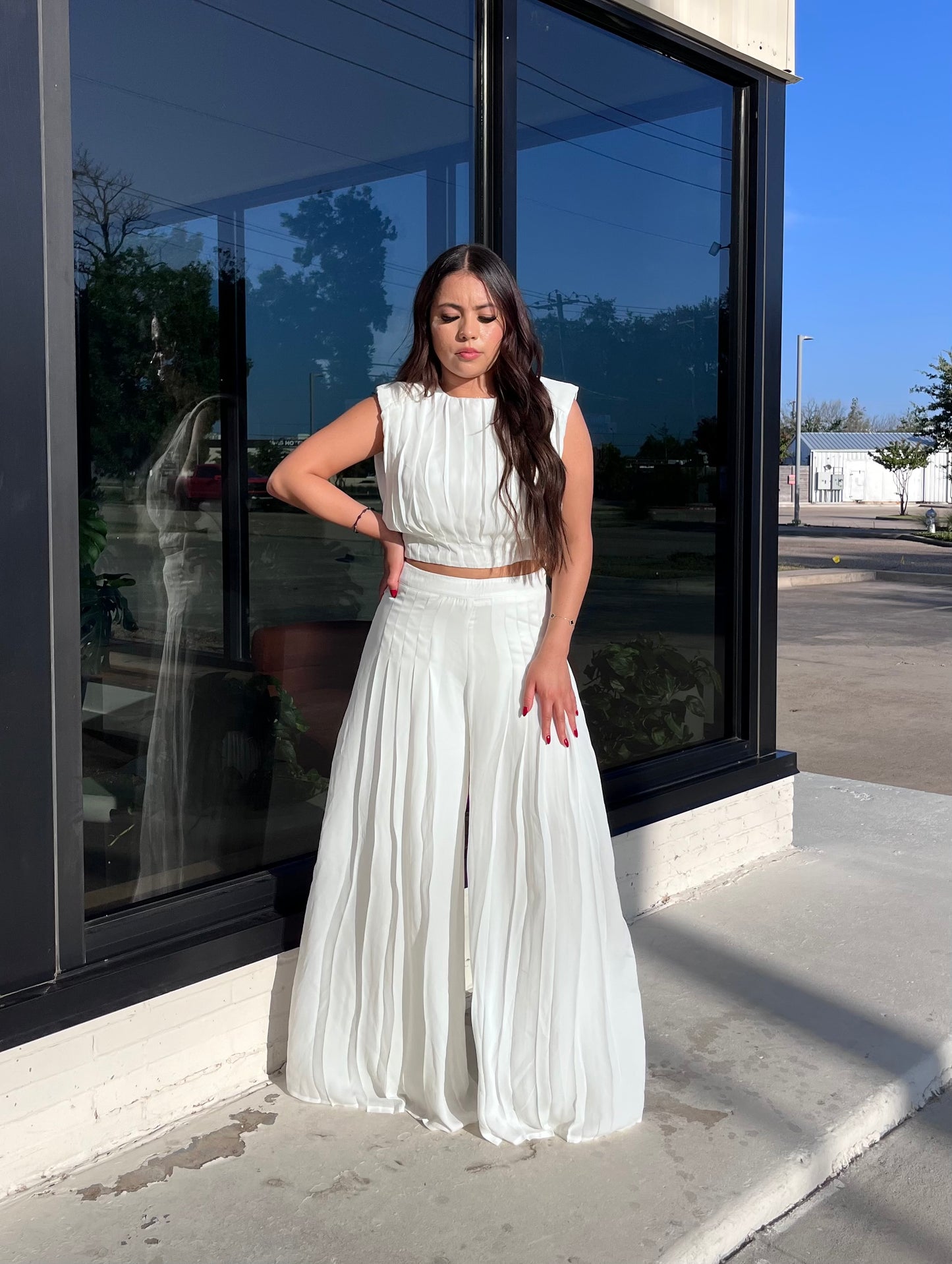 Love In Motion - Pleated Wide Leg Pants