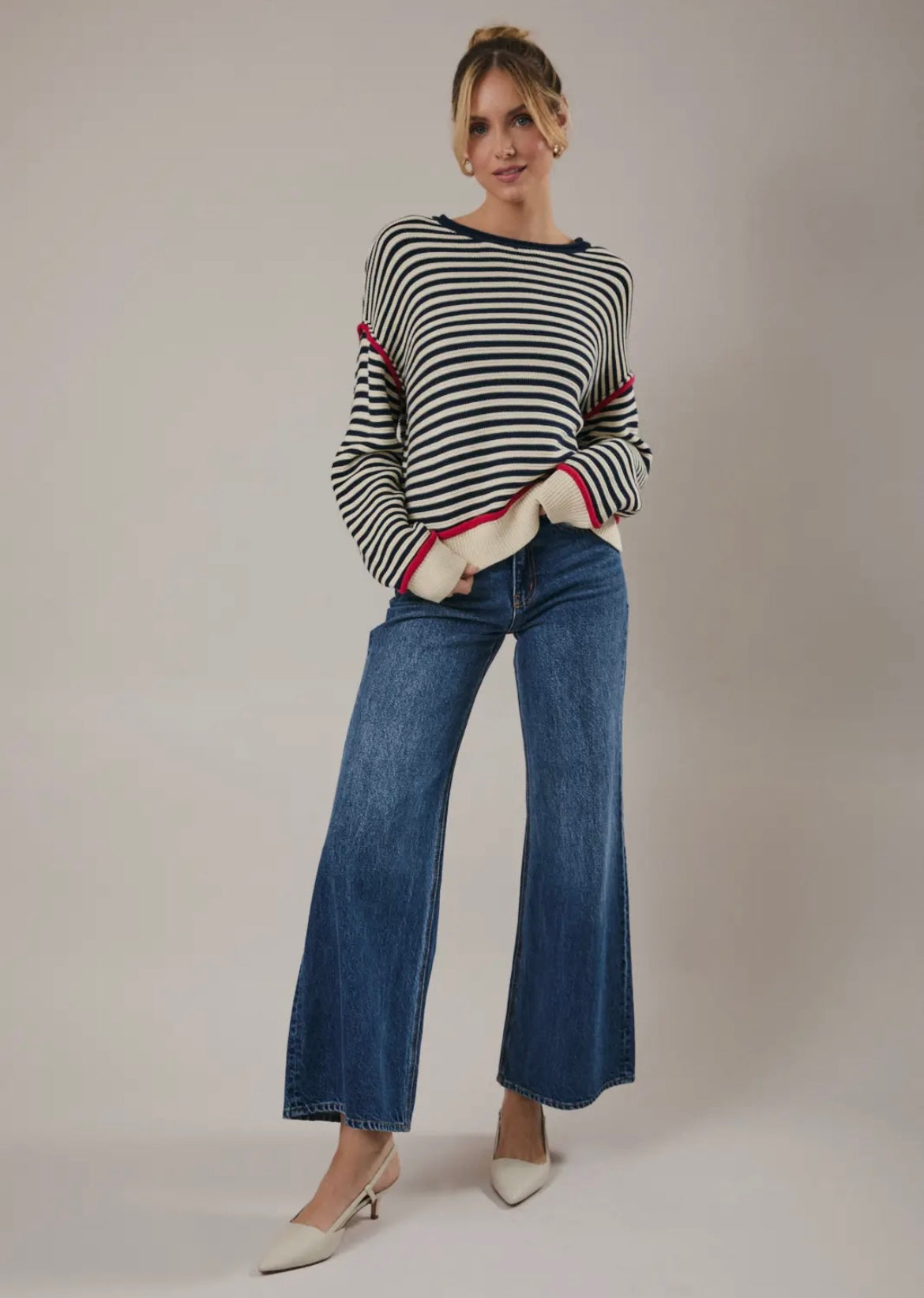 Sweet Valentine - Striped Sweater