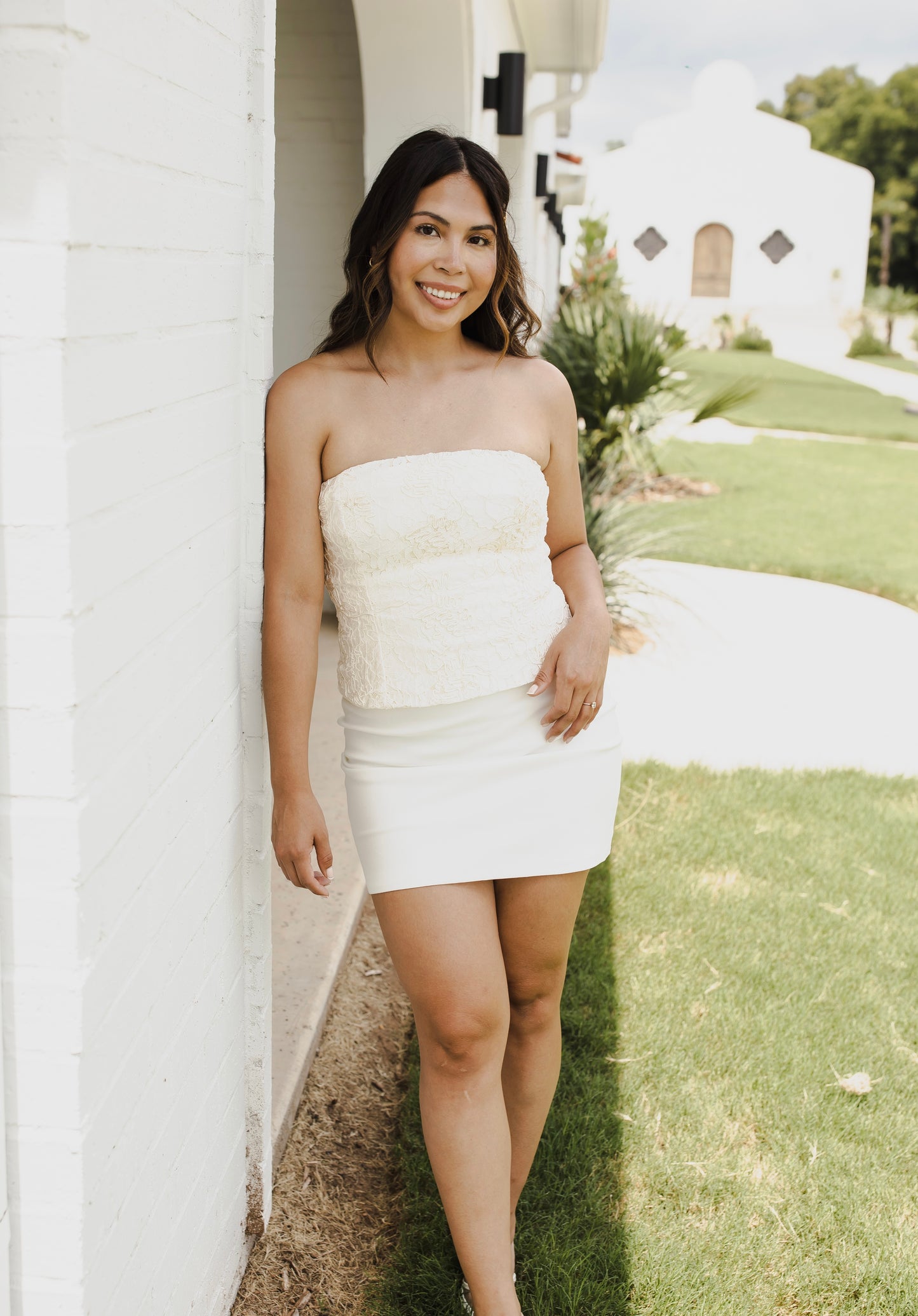 Golden Hour Bride - Floral Corset Top