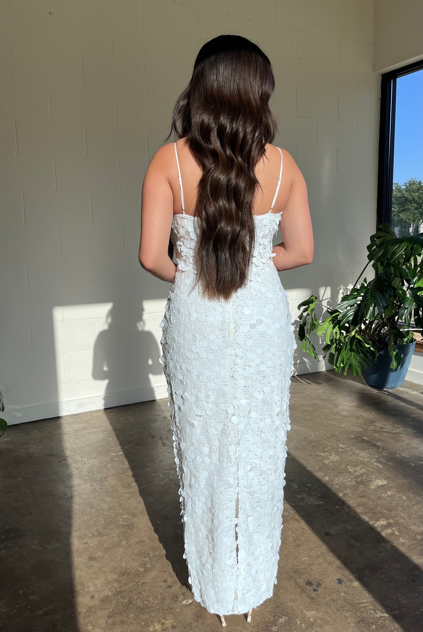 She “IS” The Moment- Sequin Midi Dress