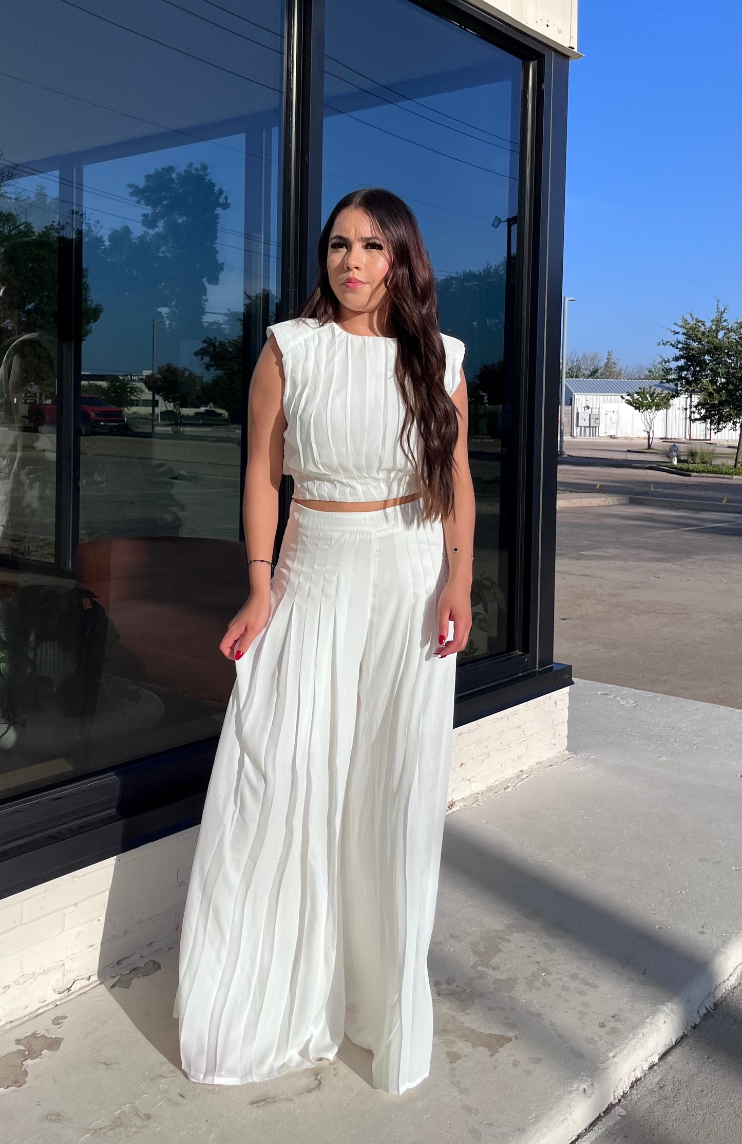 Love In Motion - Pleated Wide Leg Pants