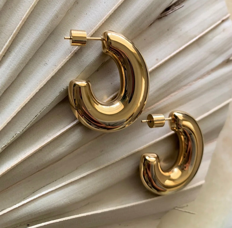 Jenny - Chunky Hoop Earrings