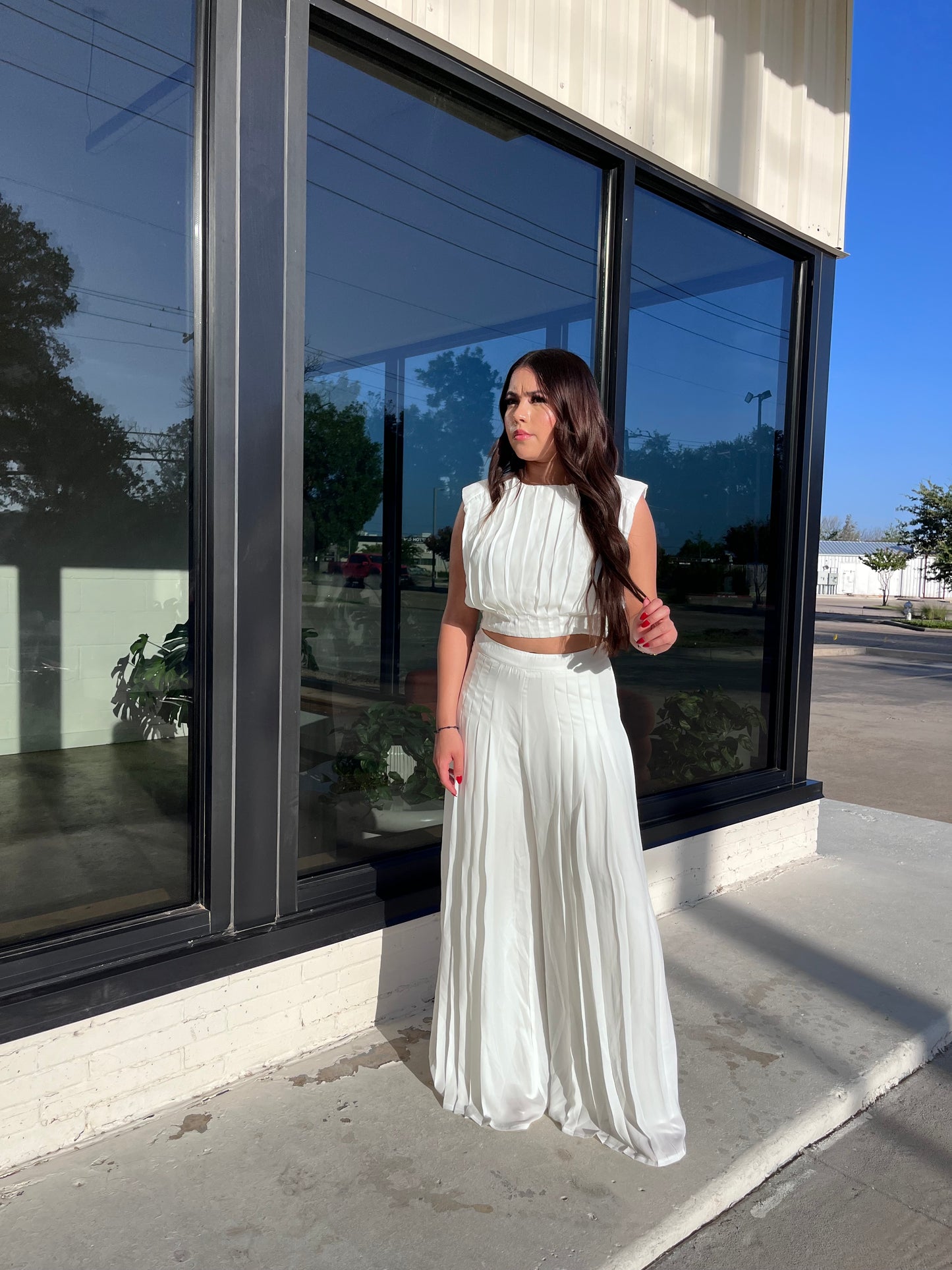 Love In Motion - Pleated Wide Leg Pants