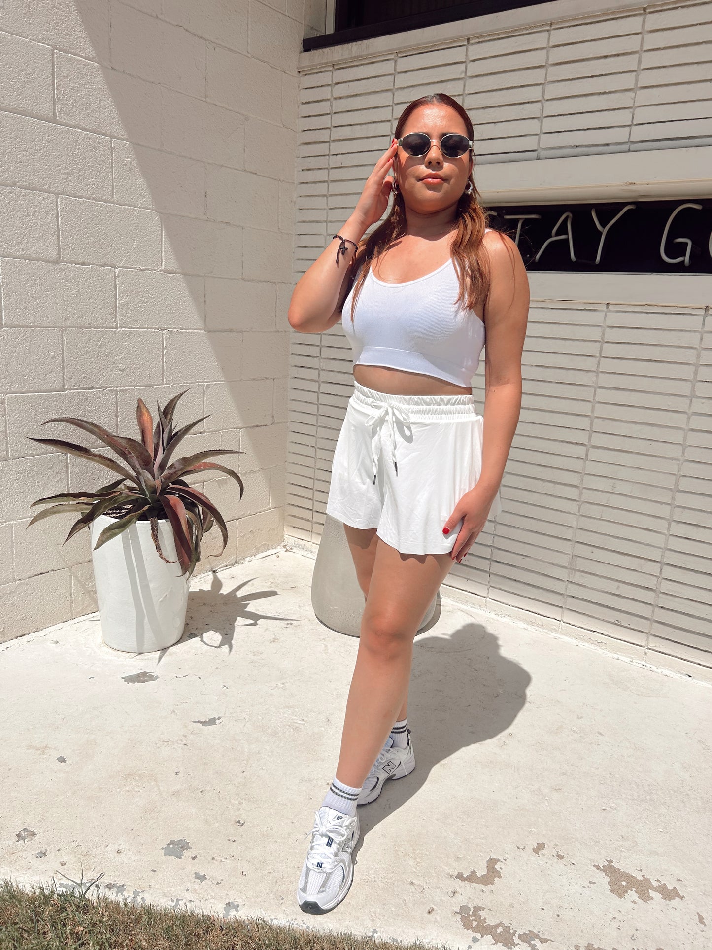 Fun + Flirty Summer Skort - White