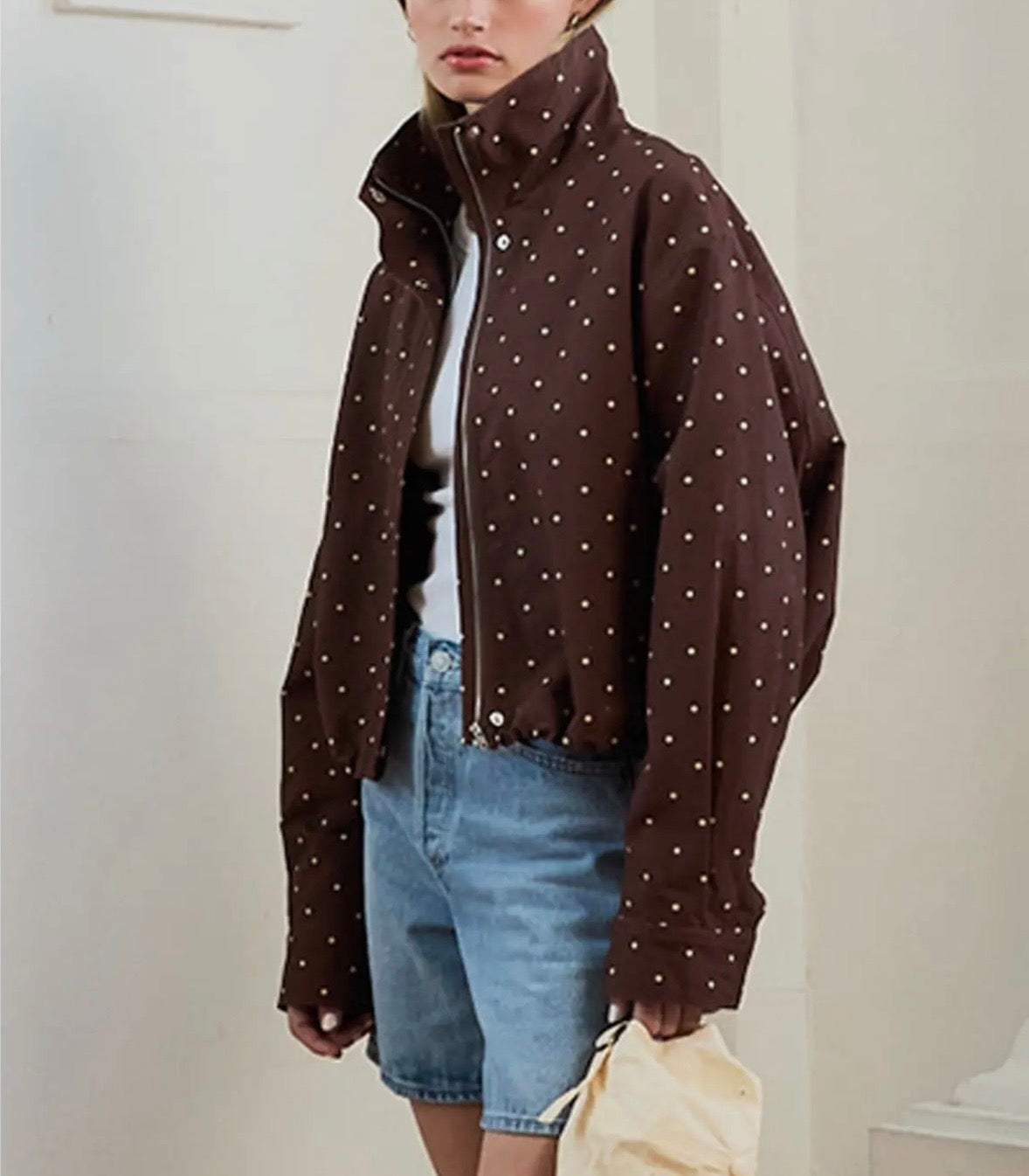 Polka Dot Lover - High Neck Jacket