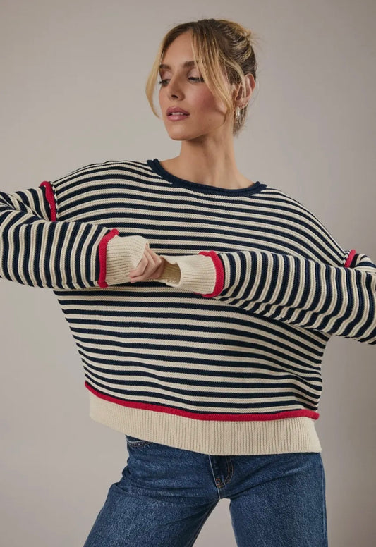 Sweet Valentine - Striped Sweater