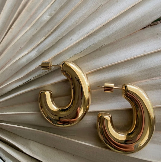 Jenny - Chunky Hoop Earrings