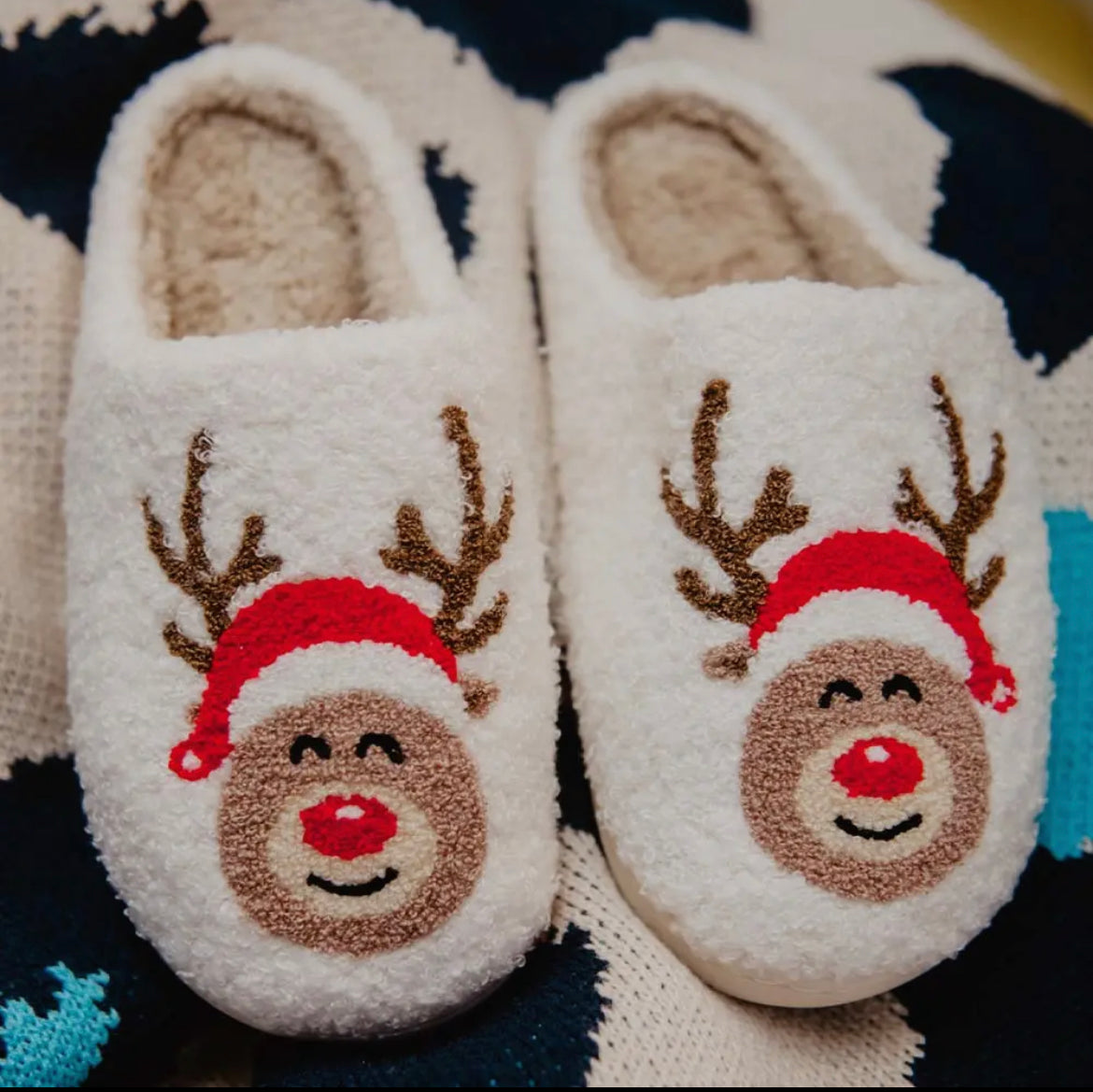 Rudolph Christmas Slippers