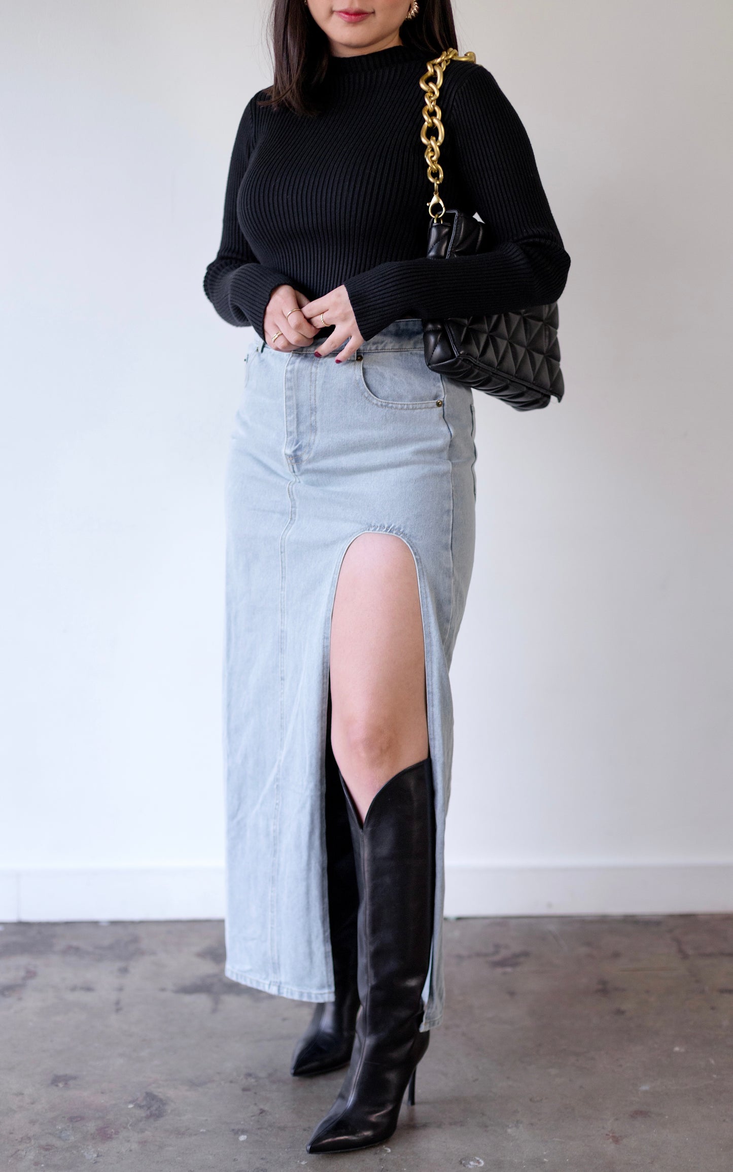 High Class - denim skirt