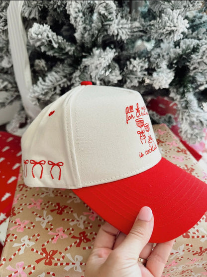 All I Want For Christmas Is Cocktails - Red Vinatge Trucker Hat
