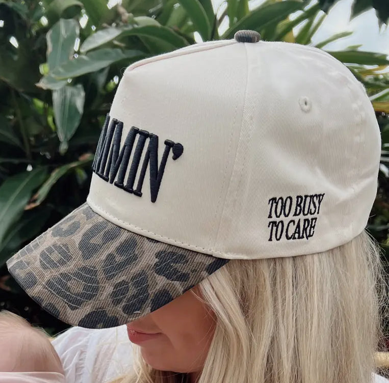 Mommin’ - Leopard Vintage Hat