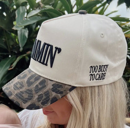 Mommin’ - Leopard Vintage Hat