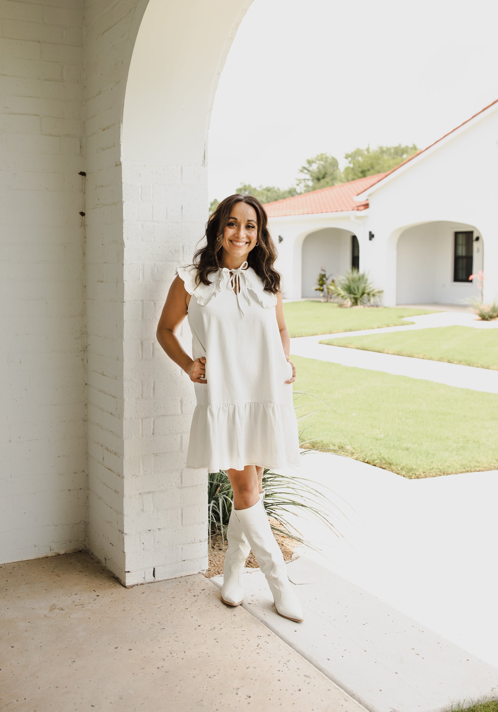 Last Rodeo - White Denim Dress She's Golden Boutique Last Rodeo - White Denim Dress She's Golden Boutique