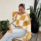 Golden Checkered Sweater