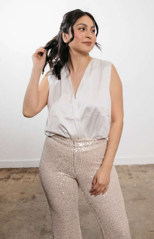 Pearl Satin Bodysuit