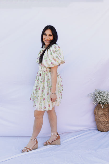 Eden - Floral Puff Sleeve Dress
