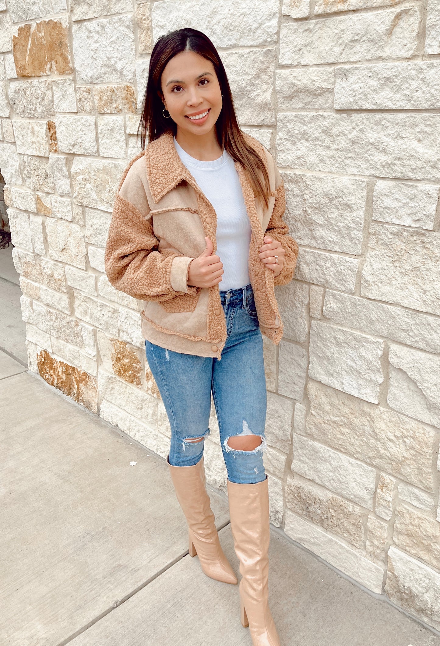 Golden Babe Sherpa Jacket