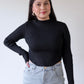 Fall Essential - Ribbed Mock Neck Top