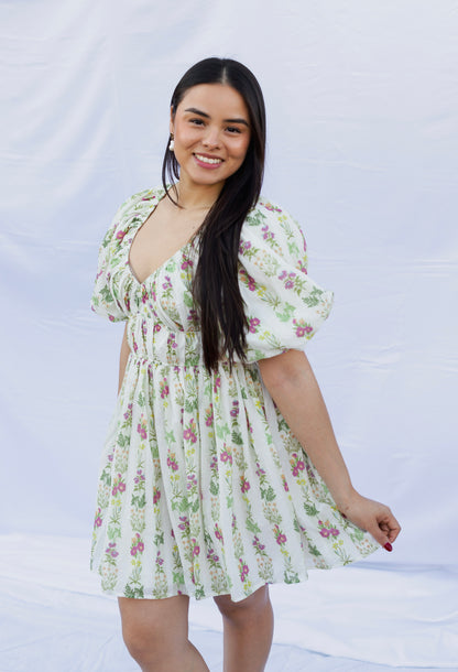 Eden - Floral Puff Sleeve Dress