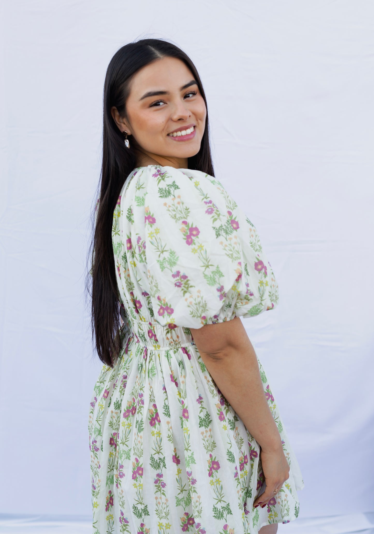 Eden - Floral Puff Sleeve Dress