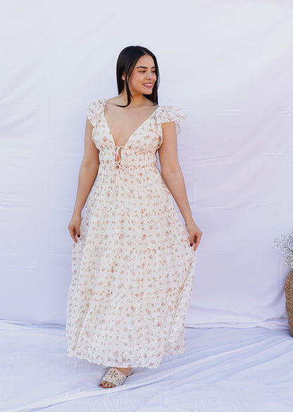 Poppy - Floral Gingham Midi Dress