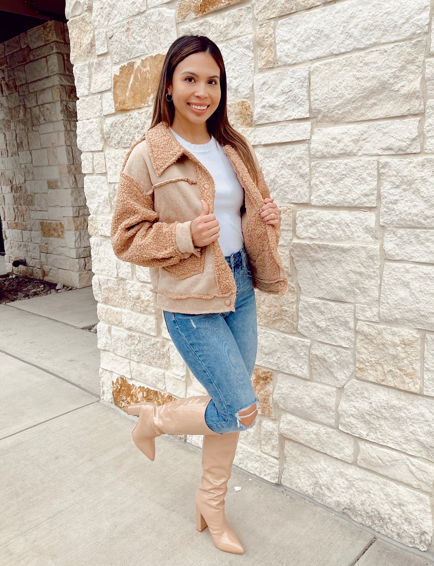 Golden Babe Sherpa Jacket