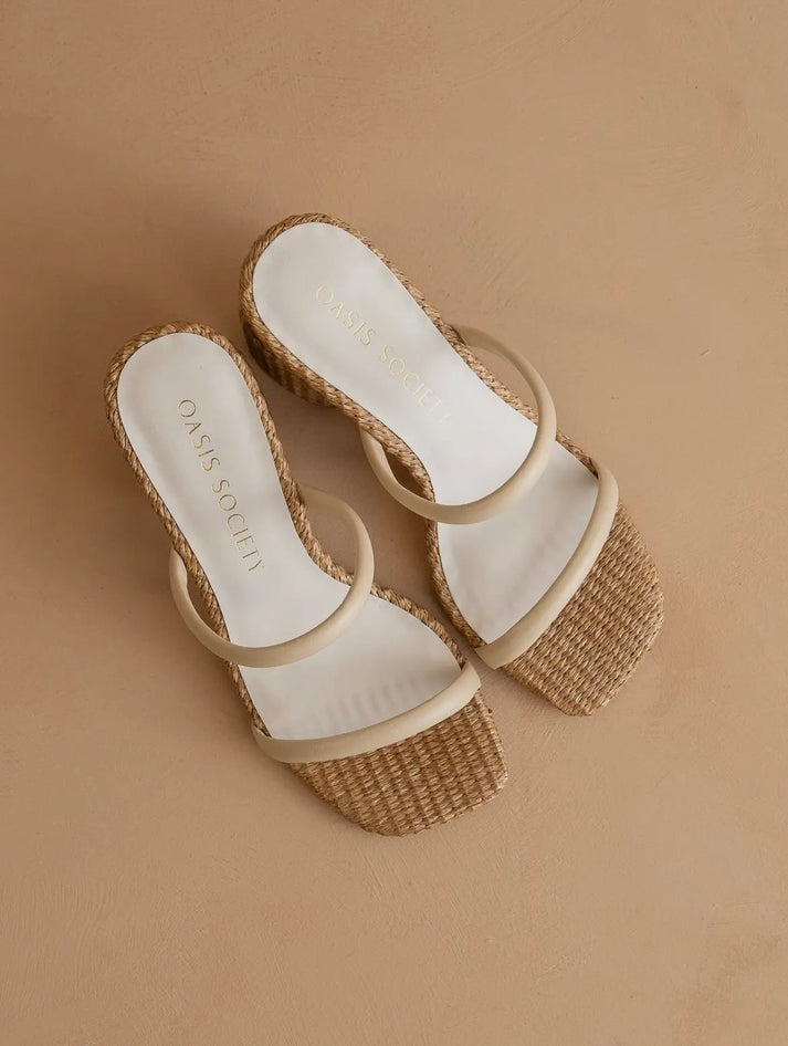 Margaret Rattan Heel Sandal main image 1
