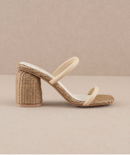 Margaret - Rattan Heels
