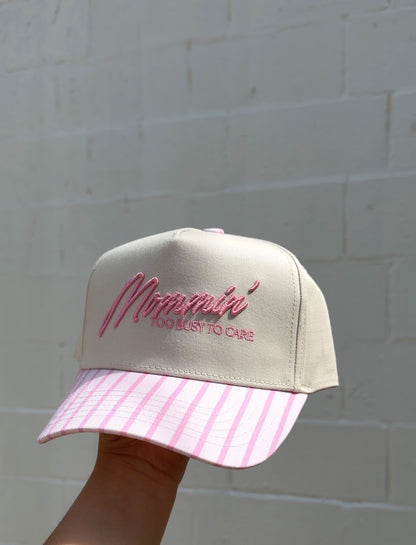 Mommin' Summer Striped Vintage Hat