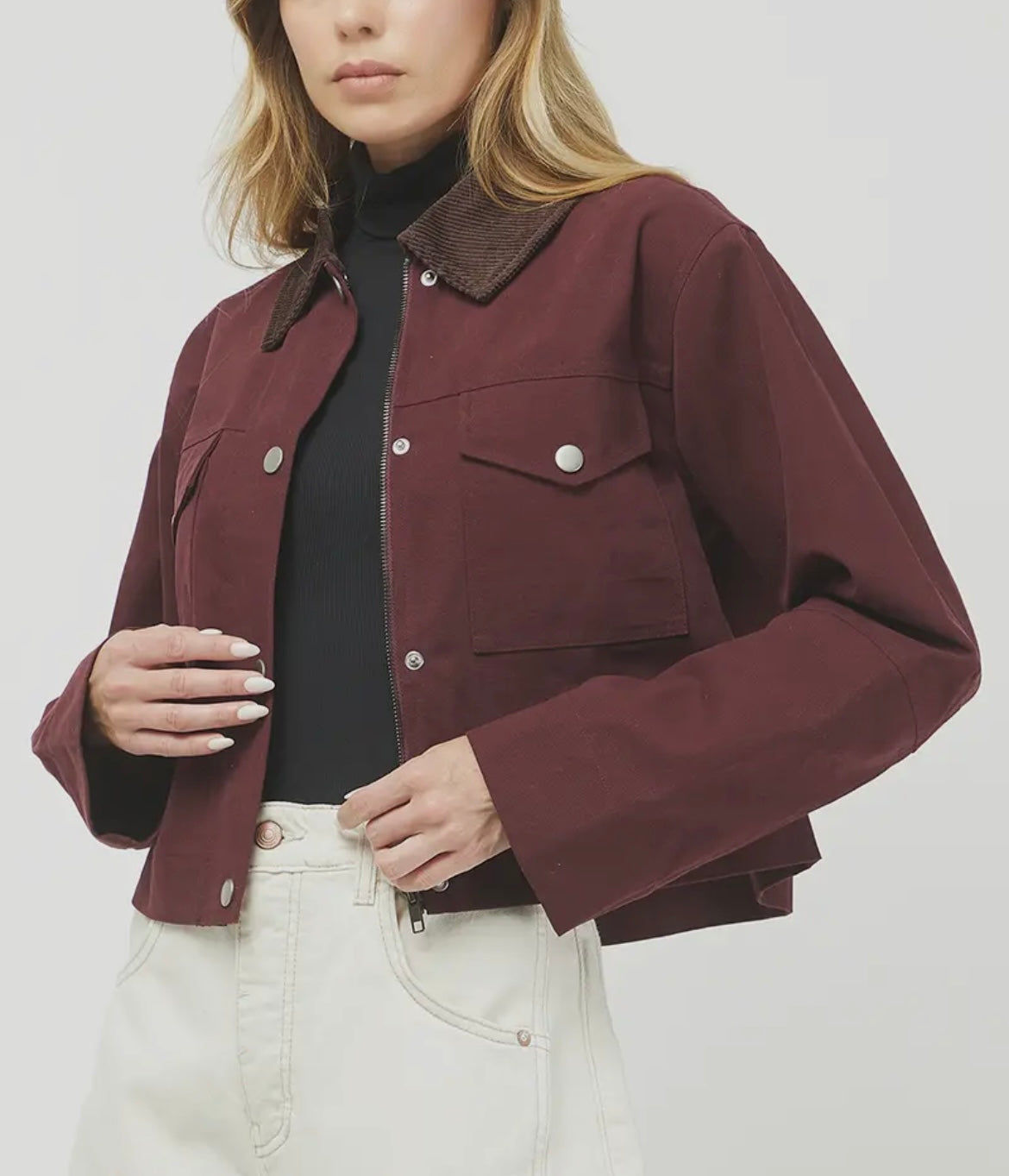 Ruby- Cropped Barn Jacket