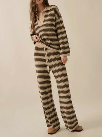 Sienna - Striped Knit Pants