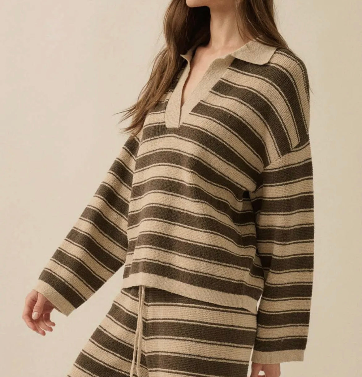 Sienna - Striped Knit Sweater