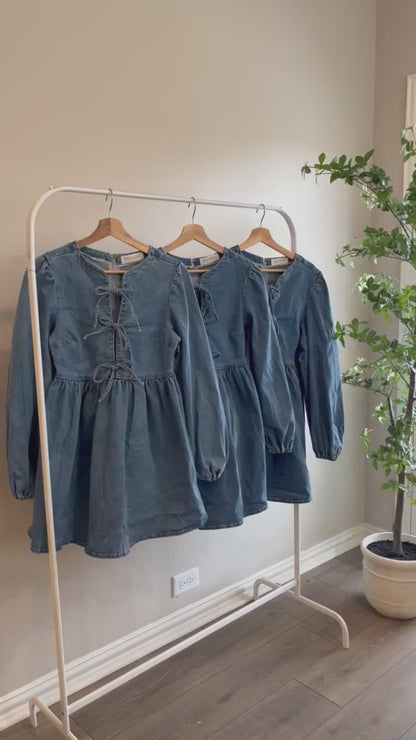 Sweetheart Denim Dress
